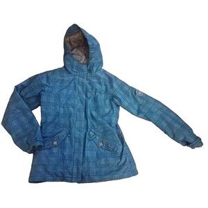 Womens Reserved 686 Snowboard Ski Jacket Green Gray Infidry Waterproof Thermal L